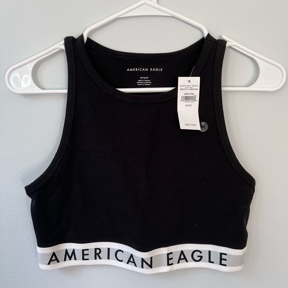 AE Cropped High Neck Tank Top NWT